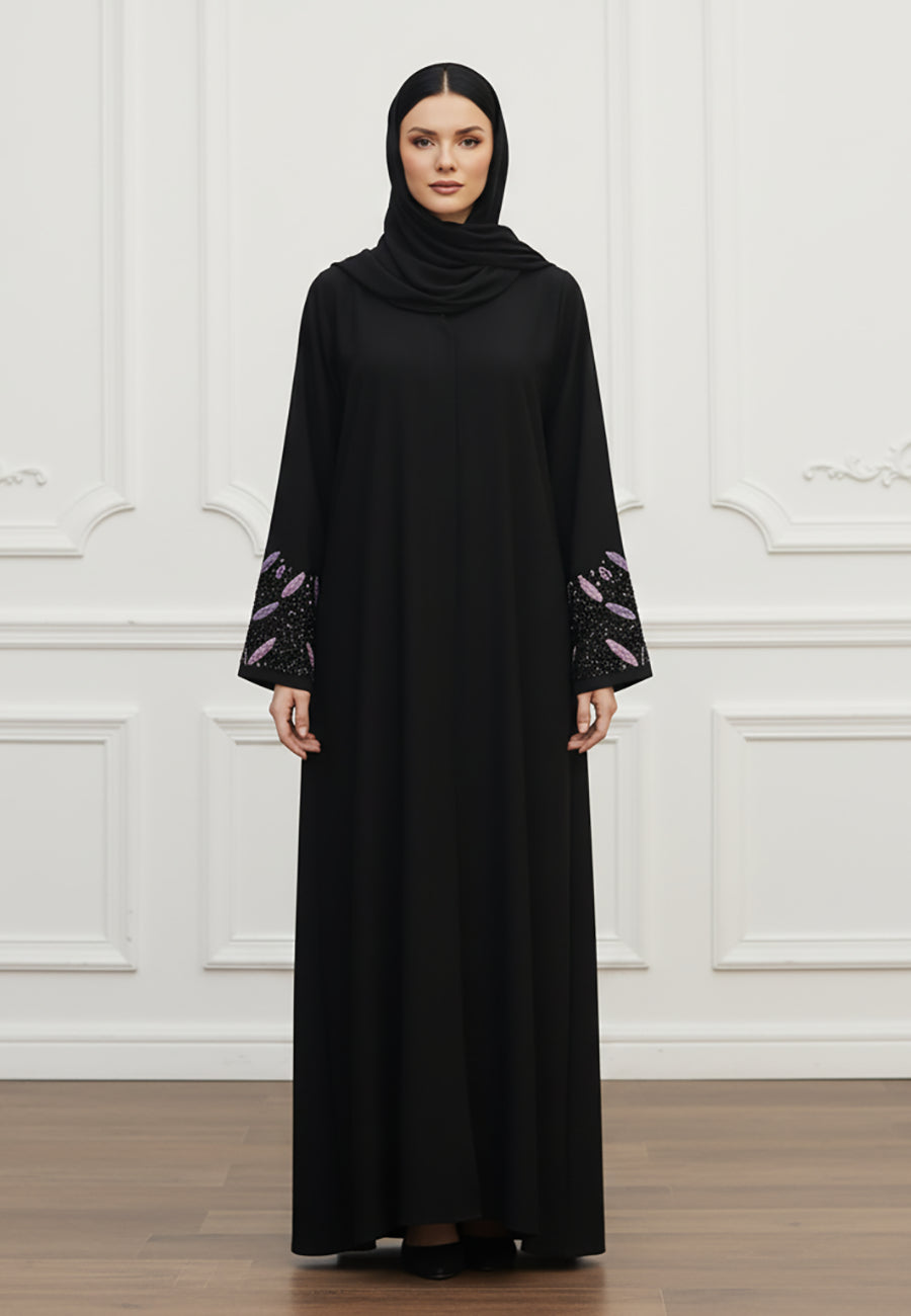 Luxurious-Nida-Fabric-Abaya-|-Signature-Fluid-Drape-&-Hijab-Included-821