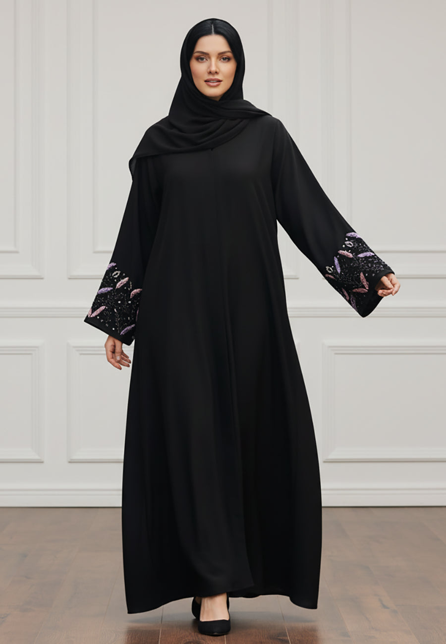 Luxurious-Nida-Fabric-Abaya-|-Signature-Fluid-Drape-&-Hijab-Included-821