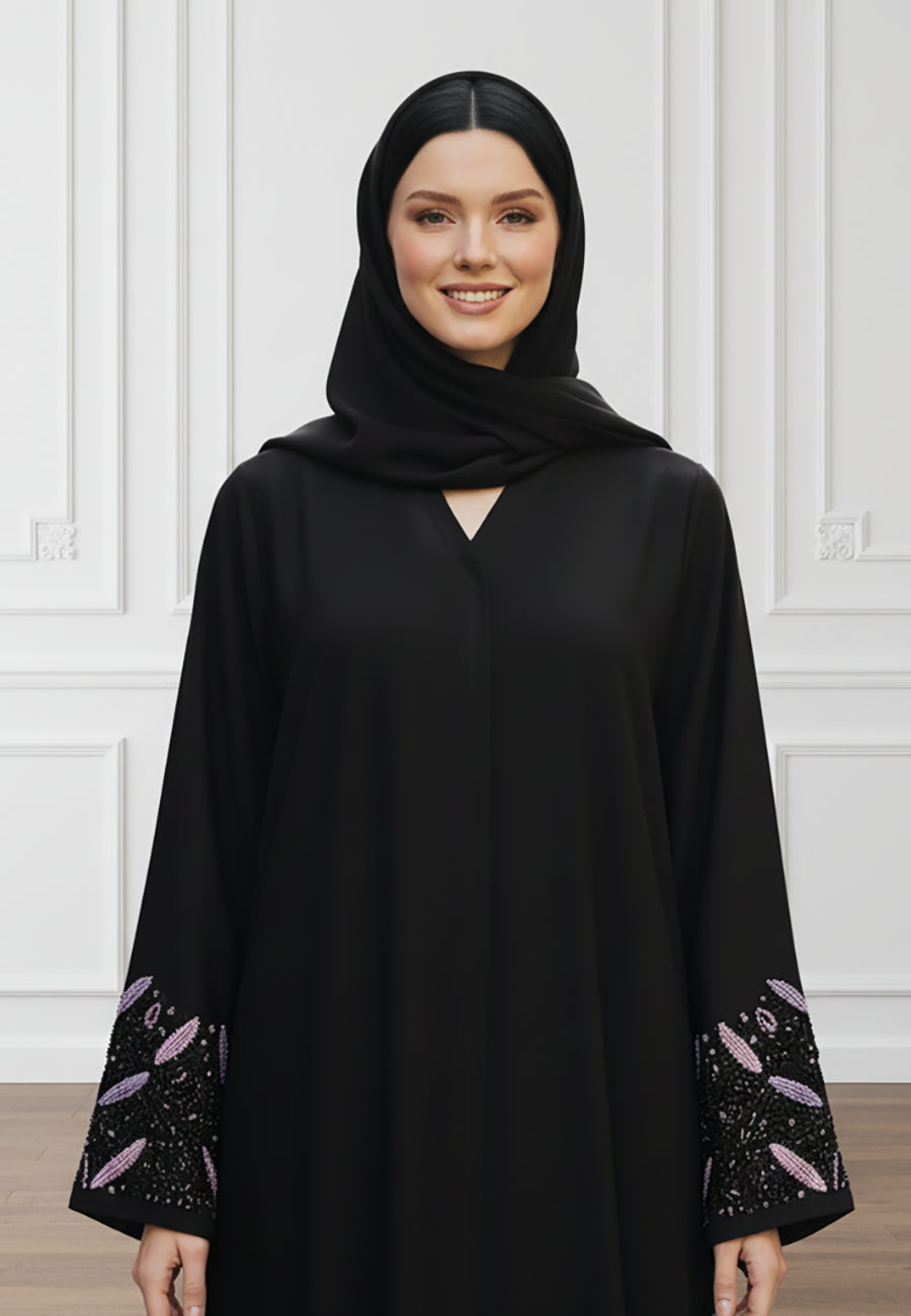 Luxurious-Nida-Fabric-Abaya-|-Signature-Fluid-Drape-&-Hijab-Included-821