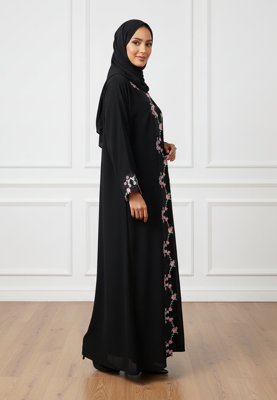 Premium-Black-Nida-Abaya-with-Intricate-Embroidery-823