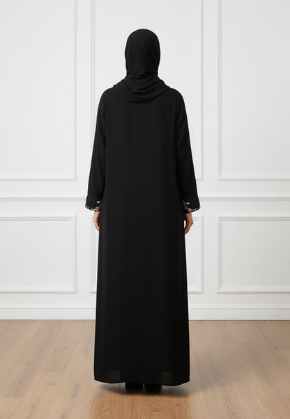 Premium-Black-Nida-Abaya-with-Intricate-Embroidery-823