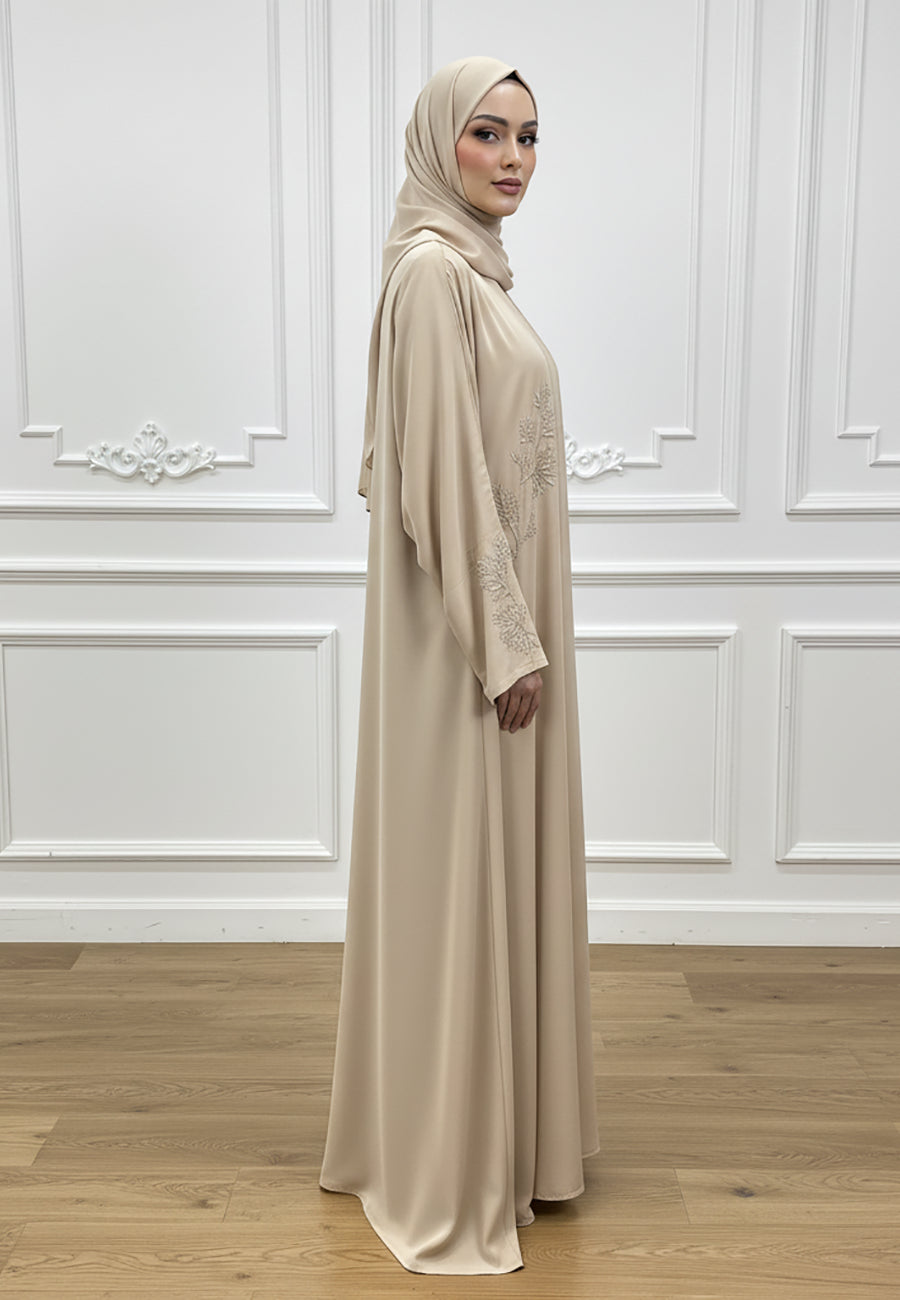 sachin and babi light blue dress Kefiyyeh Embroidered Abaya/Burqa with White Georgette Hijab M / 62 [+$ 4.99]