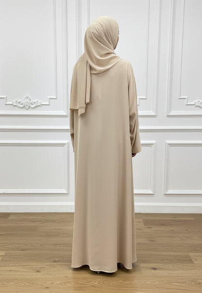 Champagne-Gold-Hand-Embroidered-Abaya-with-Floral-Beading-831