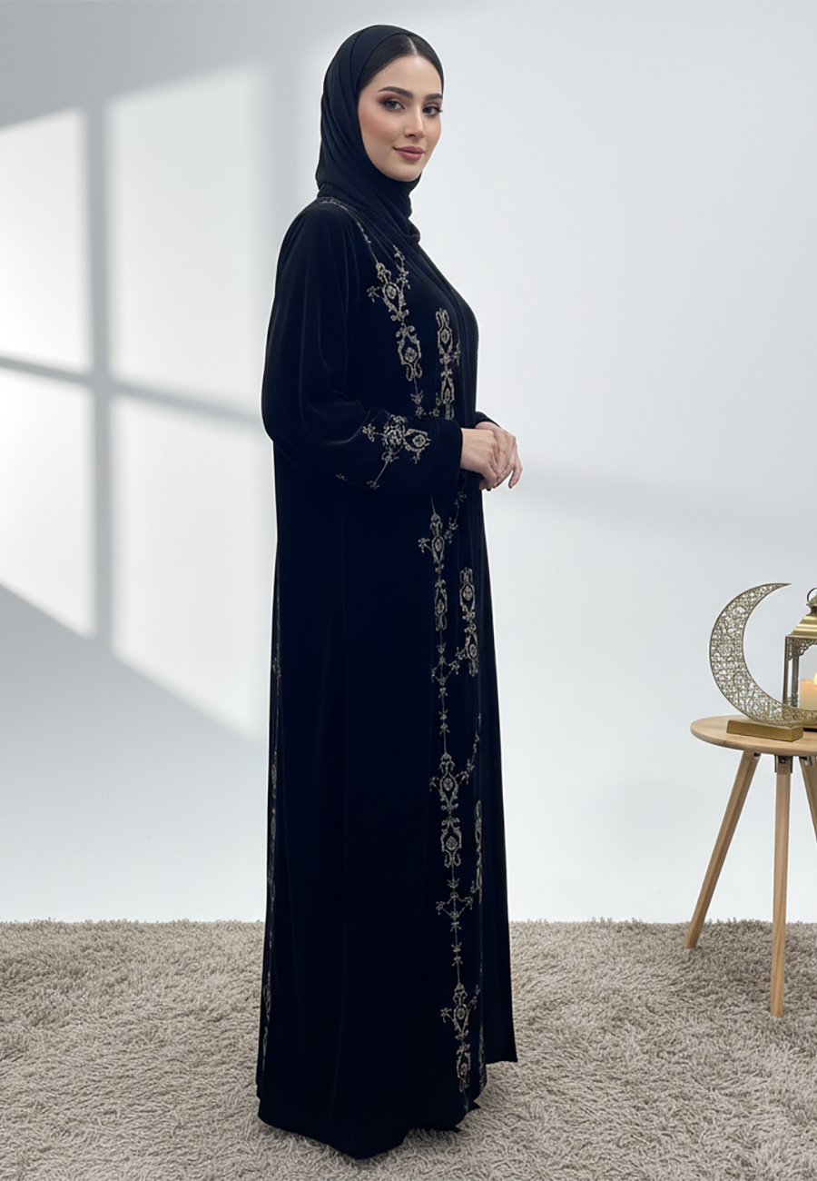Luxurious-velvet-abaya-845