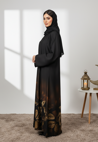 Elegant-Black-and-Gold-Floral-Print-Abaya-852