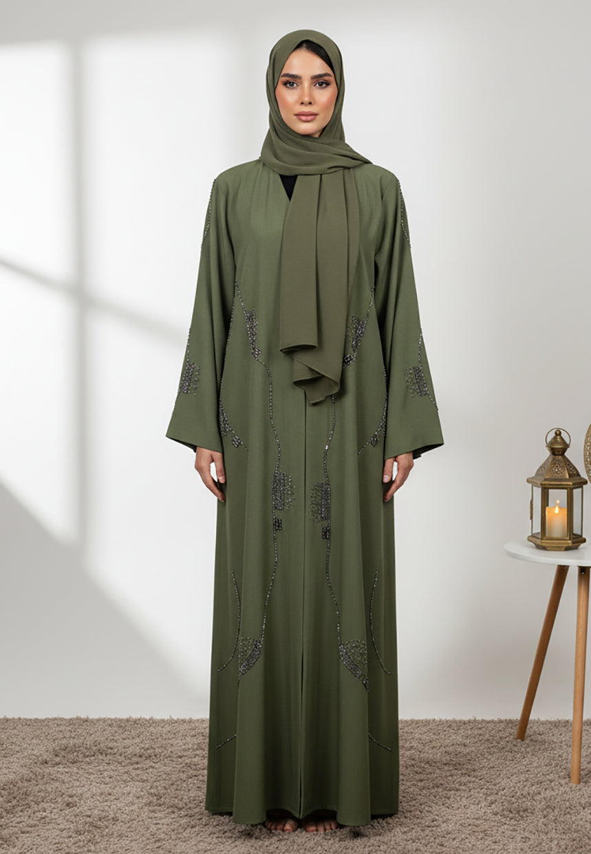 Emerald-Elegance-Abaya---Green-Traditional-Garment-853