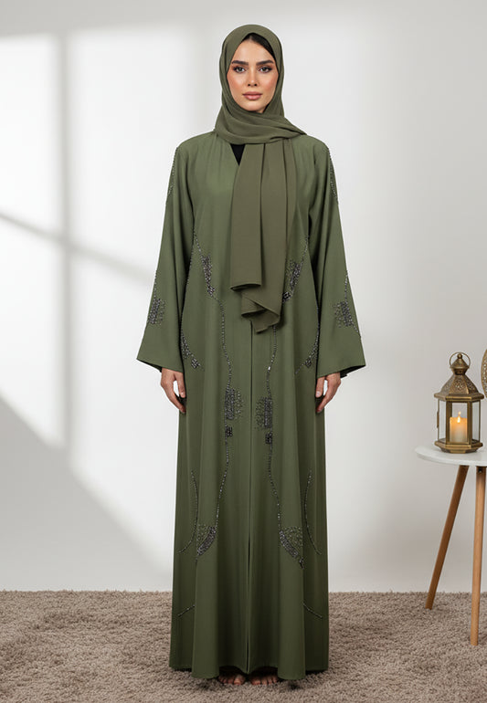 Emerald-Elegance-Abaya---Green-Traditional-Garment-853