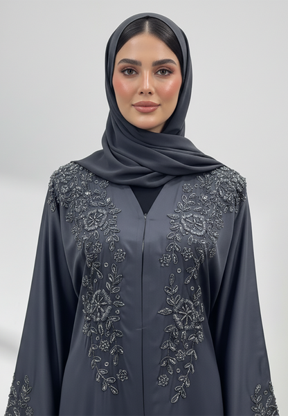 Beaded-Neck-Abaya-856