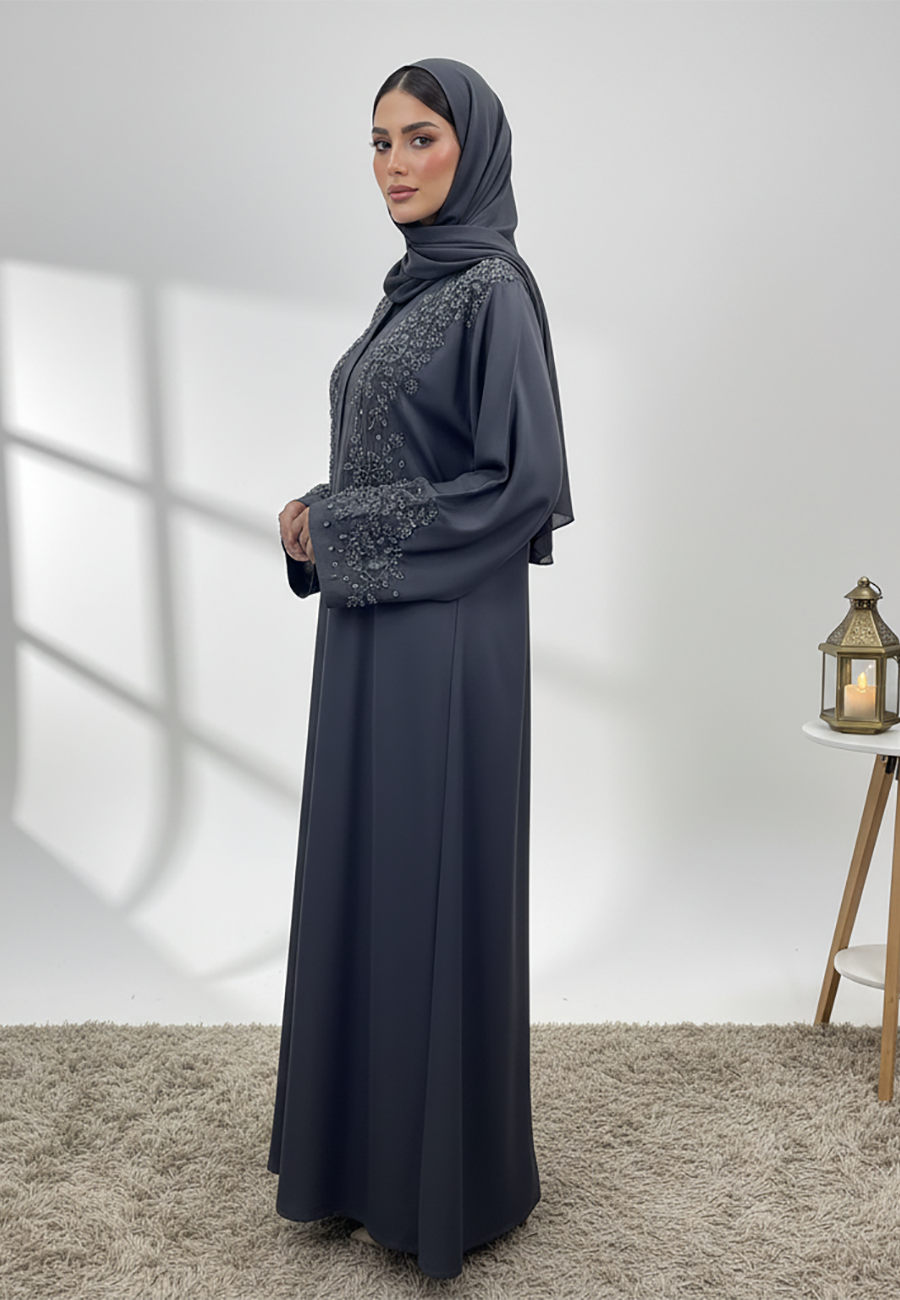 Beaded-Neck-Abaya-856