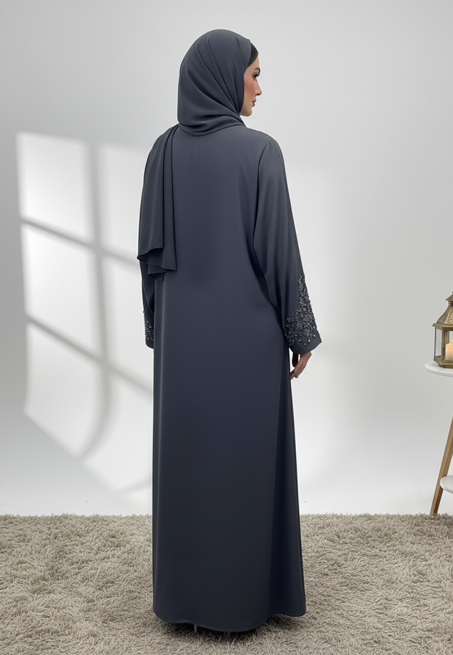 Beaded-Neck-Abaya-856