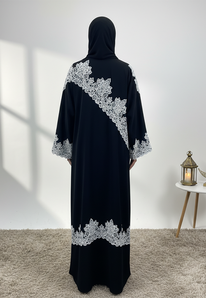 Black-Contrast-Lace-Abaya-857