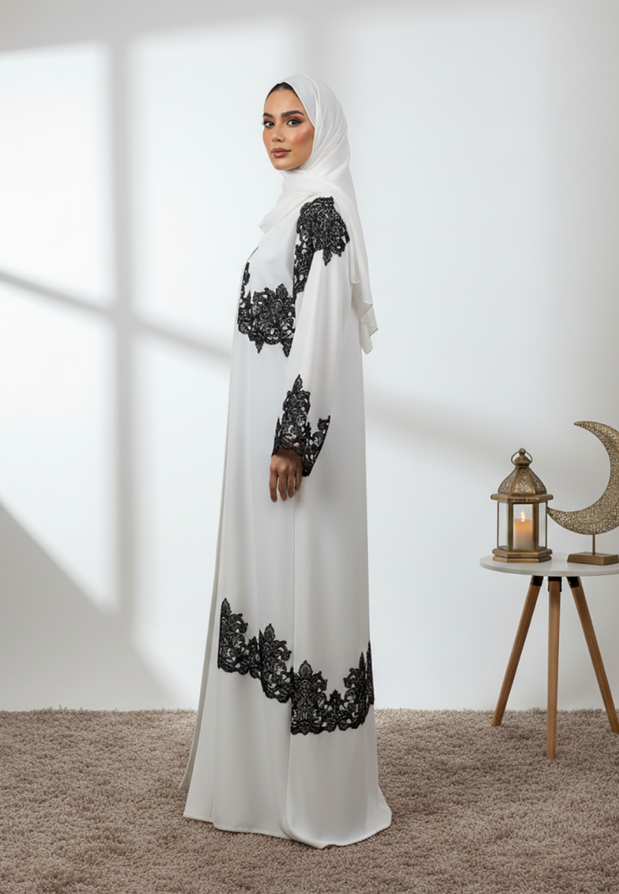 White-Contrast-Lace-Abaya-858