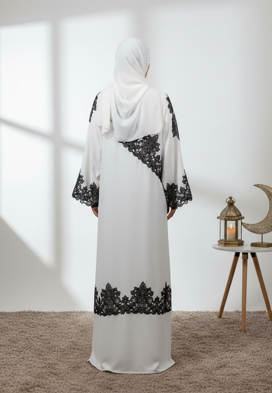 White-Contrast-Lace-Abaya-858
