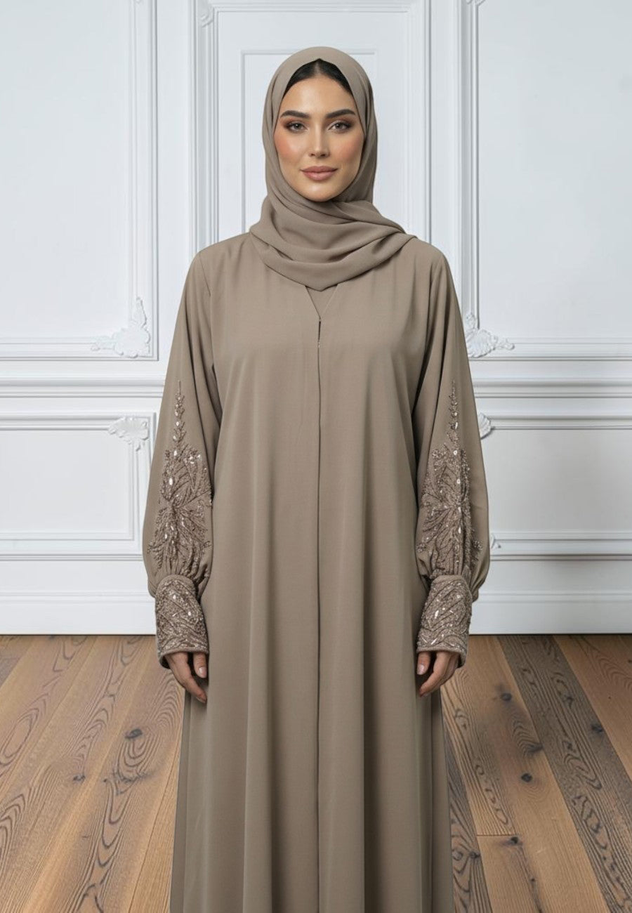 legant-Hand-Embellished-Cuffed-Abaya-|-Nida-Fabric-872