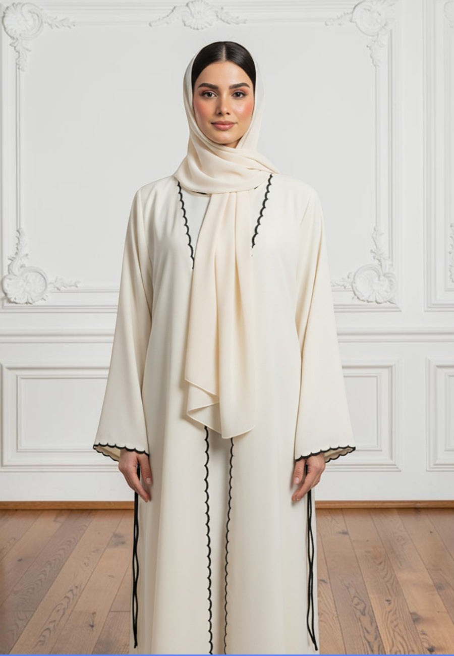 Scalloped-Elegance-Open-Abaya-|-Nida-Fabric-873