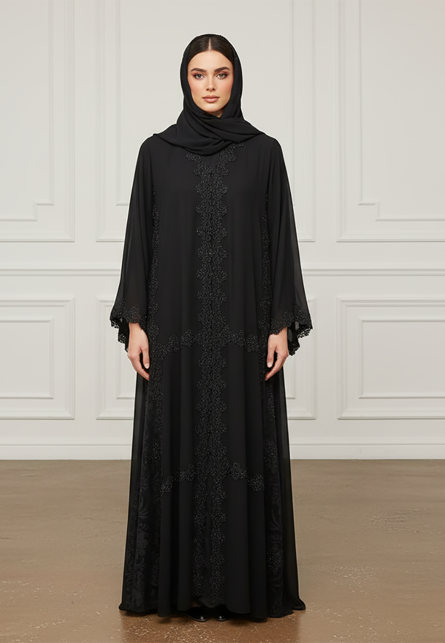 Hanan-Intricate-Beaded-Lace-Abaya-–-Premium-Nida-Fabric-875