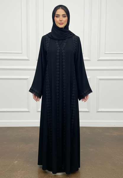 Lace-Embroidered-Open-Abaya-877