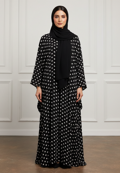 Polka-Dot-Print-Batwing-Abaya-884
