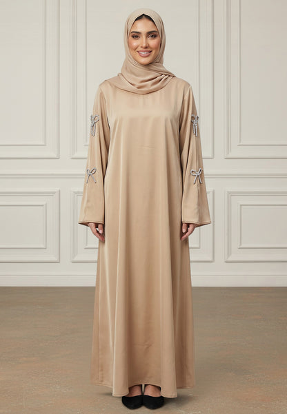Elegant-Bow-Embellished-Minimalist-Abaya-886