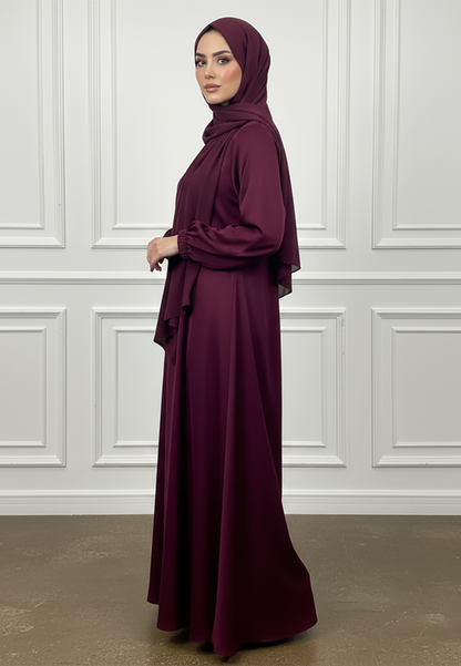 Deep-Plum-Silk-Finish-Abaya-888