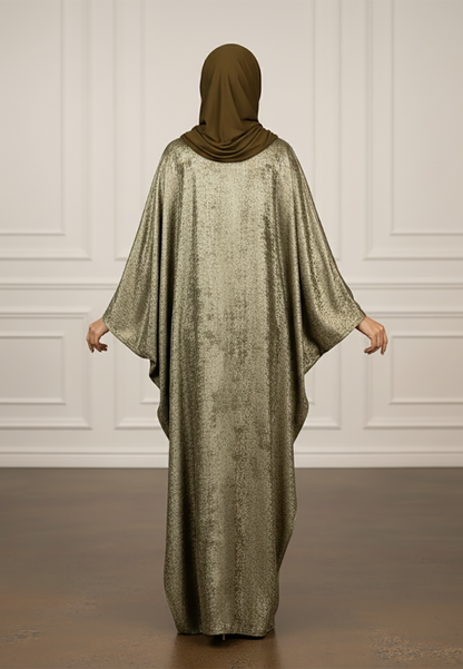 Metallic-Moss-Batwing-Abaya-904