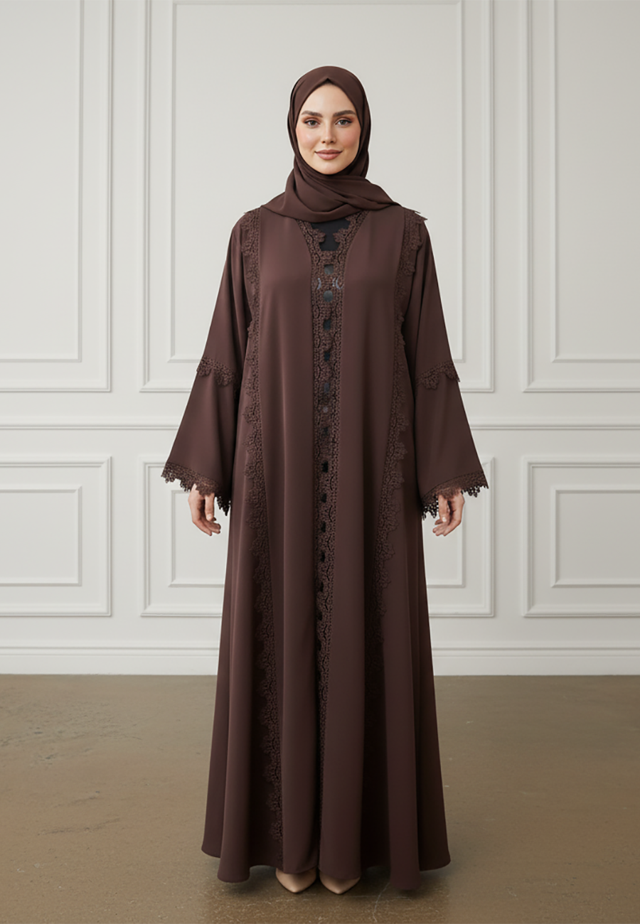 Muna-Tiered-Lace-Abaya-|-Nida-Fabric-911