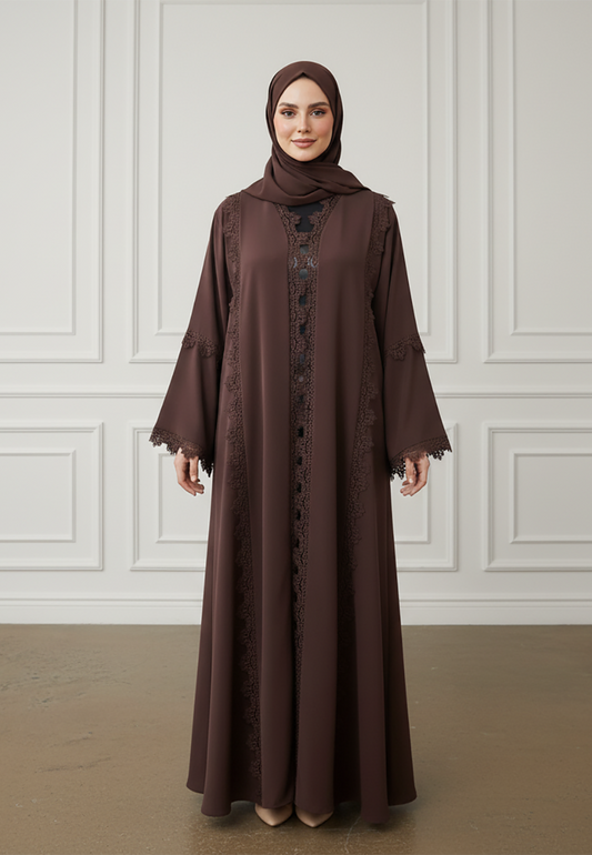 Muna-Tiered-Lace-Abaya-|-Nida-Fabric-911