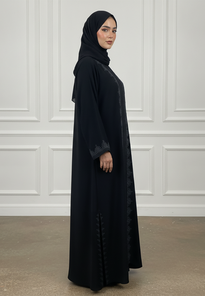 Baroque-Embroidered-Abaya-|-Nida-Fabric-913