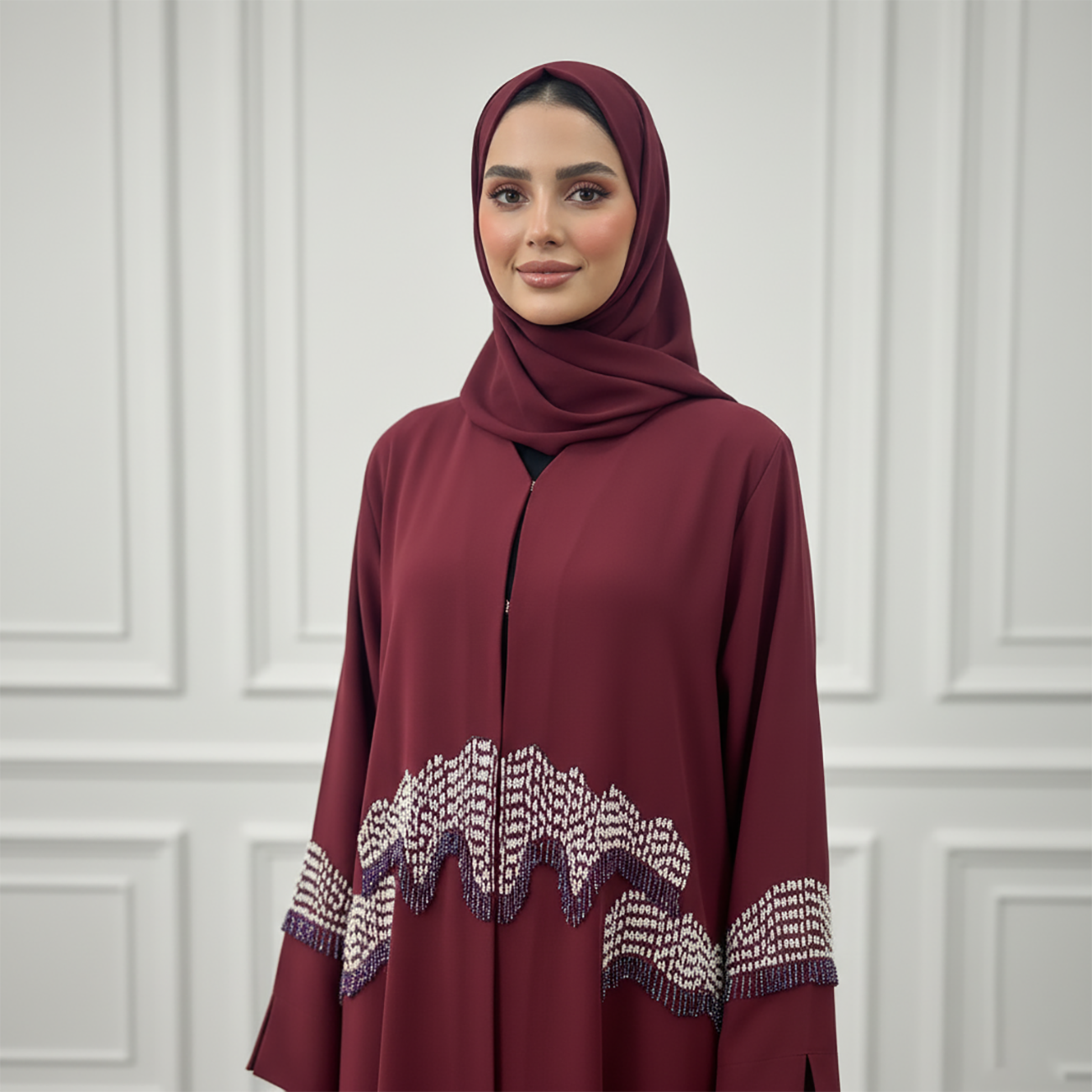 Wave-Embroidered-Abaya-|-Nida-Fabric-919