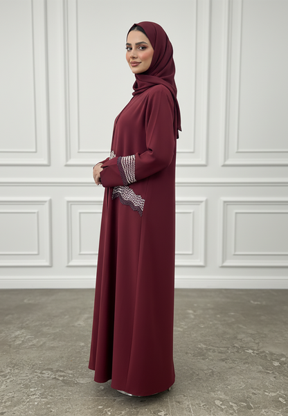 Wave-Embroidered-Abaya-|-Nida-Fabric-919