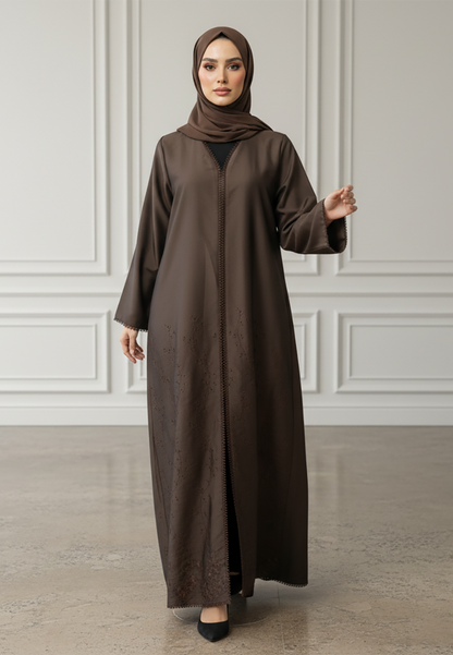 Braided-Accent-Abaya-|-Crepe-Fabric-925