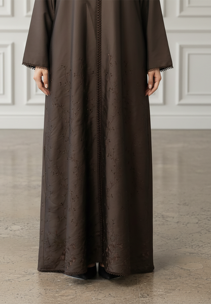 Braided-Accent-Abaya-|-Crepe-Fabric-925
