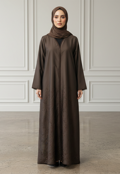 Braided-Accent-Abaya-|-Crepe-Fabric-925