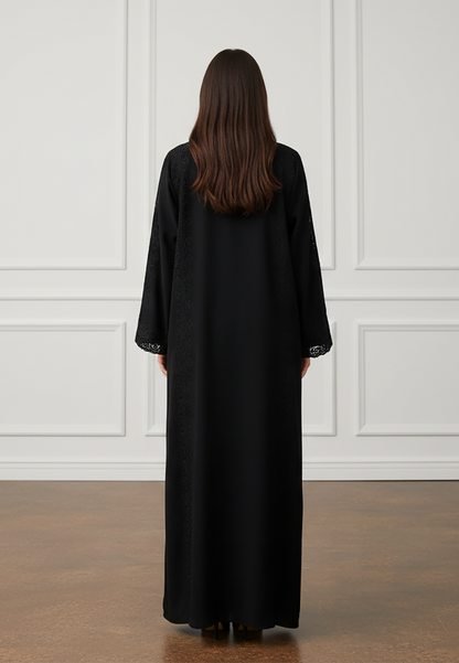 Braided-Accent-Abaya|Nida-Fabric-938