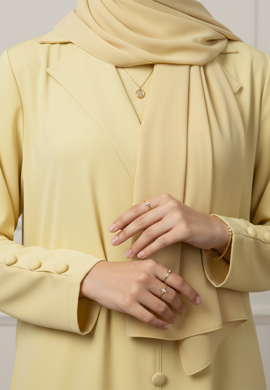 Buttoned-Blazer-Abaya-940