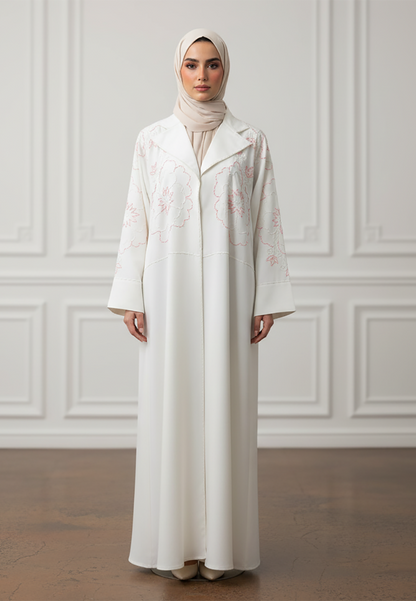 Floral-Blazer-Abaya-|Crepe-Fabric-943