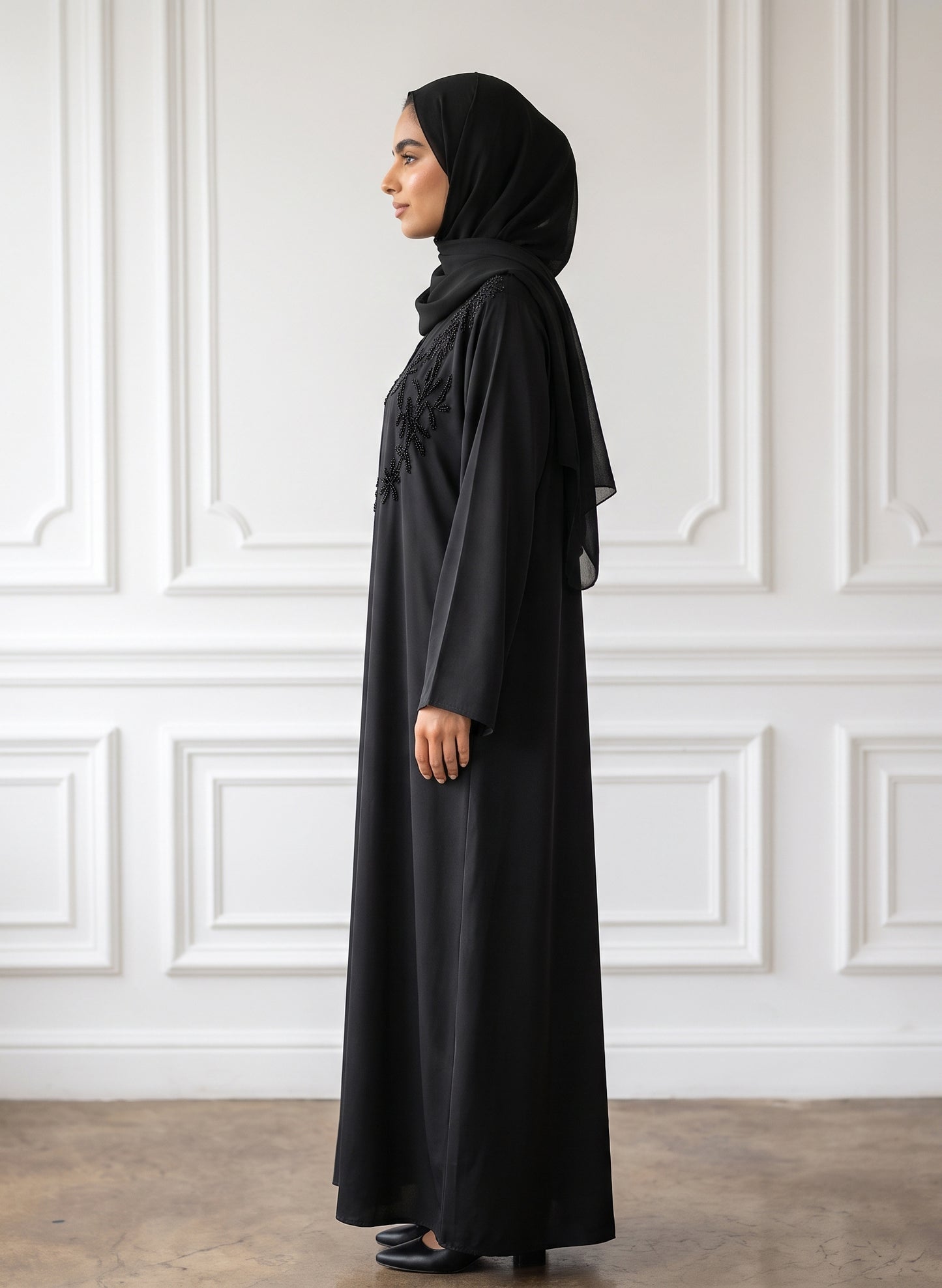 Luxe-Beaded-Floral-Bodice-Abaya-|-Nida-Fabtic-948