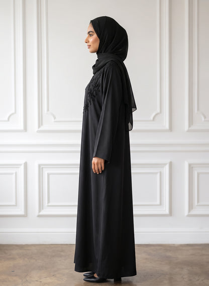 Luxe-Beaded-Floral-Bodice-Abaya-|-Nida-Fabtic-948