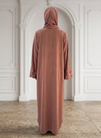 Muted-Rose-Appliqué-Lace-Bordered-Abaya-955