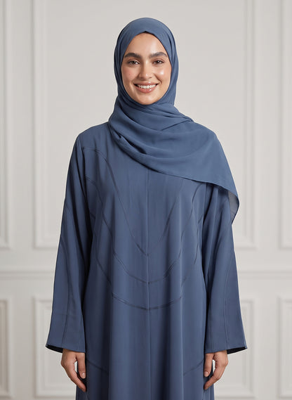 Slate-Blue-Geometric-Stitched-Crepe-Abaya-957