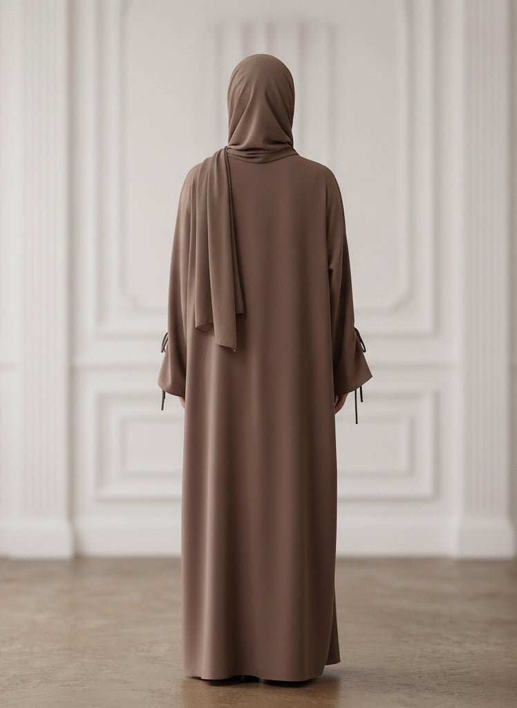 Front-Zip-Nida-Abaya-with-Inside-Belt-&-Pockets-959