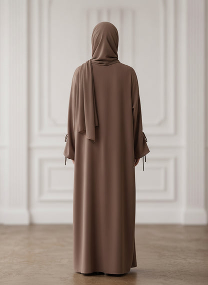 Front-Zip-Nida-Abaya-with-Inside-Belt-&-Pockets-959