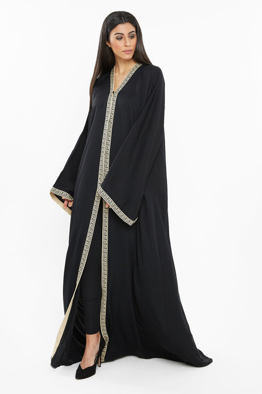 Black-Lace-Abaya-reimagines-classic-modesty-with-a-whisper-of-modern-sophistication.-AJ103A