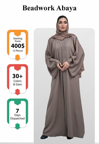 Beadwork Abaya $400(12 pieces)