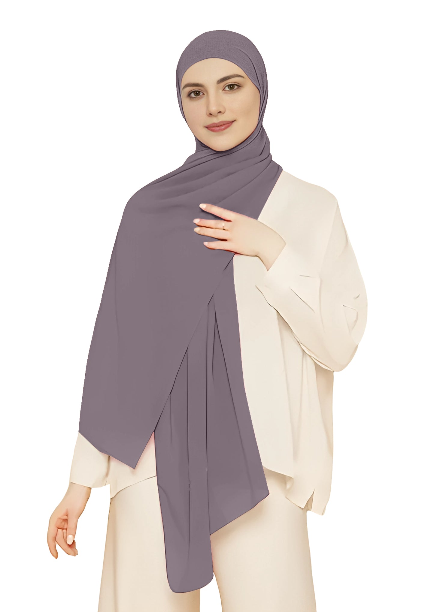 Chiffon Rocket Metallic color Hijab-H6