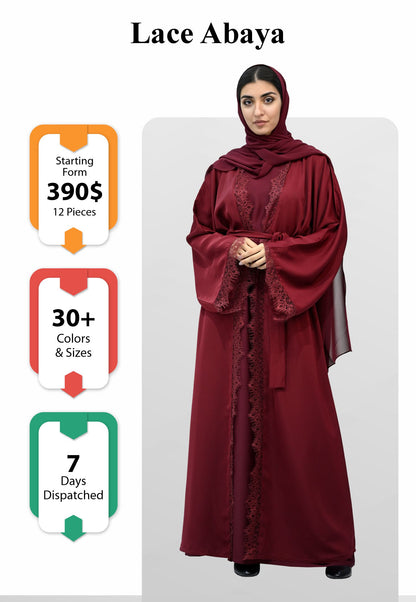 Lace Abaya $390(12 pieces)