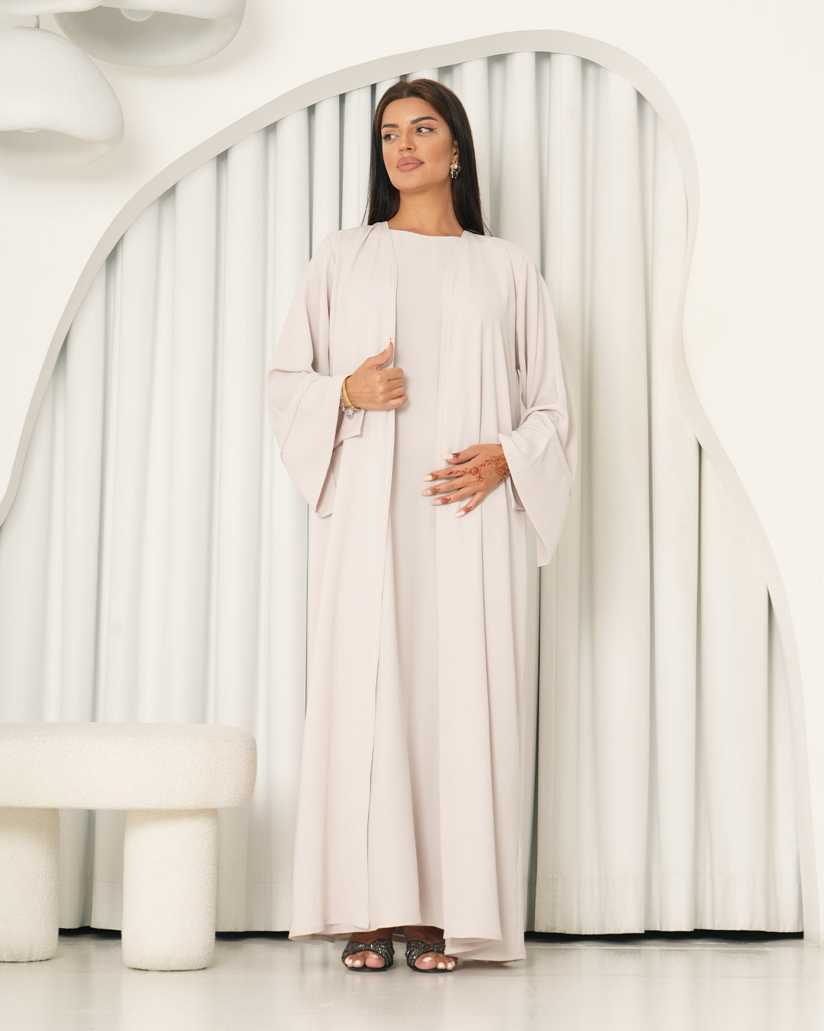 Premium Nukhbaa abaya-N129A-N129A