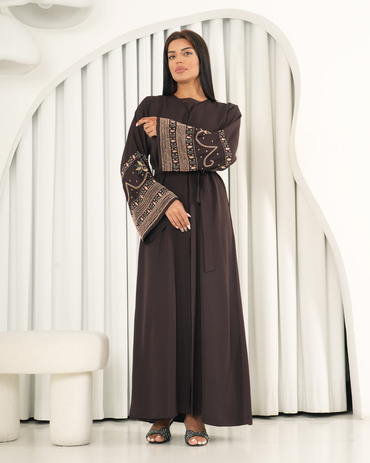 Premium Nukhbaa abaya-N142A-N142A