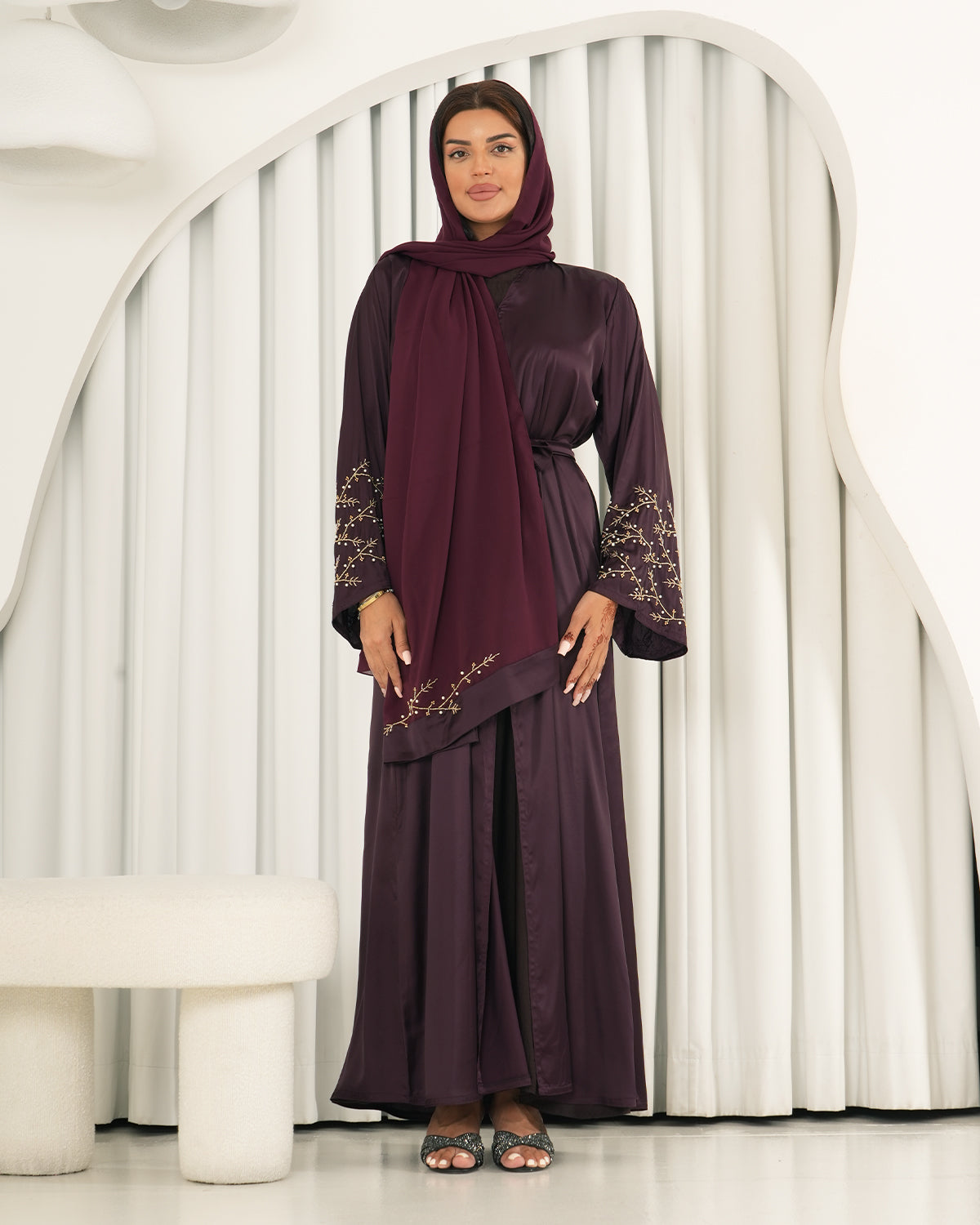 Premium Nukhbaa abaya-N145A-N145A