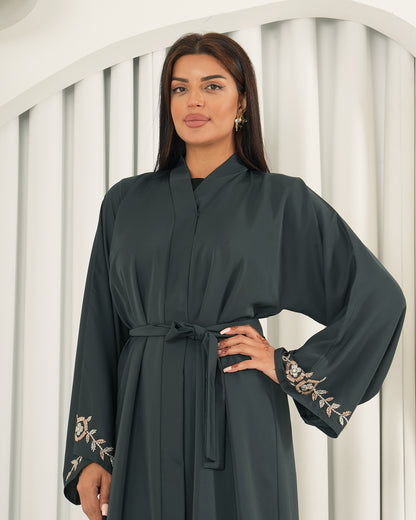 Forest Green Abaya-N149A